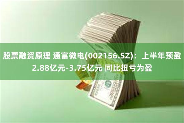 股票融资原理 通富微电(002156.SZ)：上半年预盈2.88亿元-3.75亿元 同比扭亏为盈