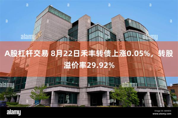 A股杠杆交易 8月22日禾丰转债上涨0.05%，转股溢价率29.92%