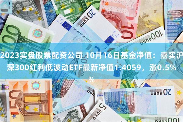 2023实盘股票配资公司 10月16日基金净值：嘉实沪深300红利低波动ETF最新净值1.4059，涨0.5%