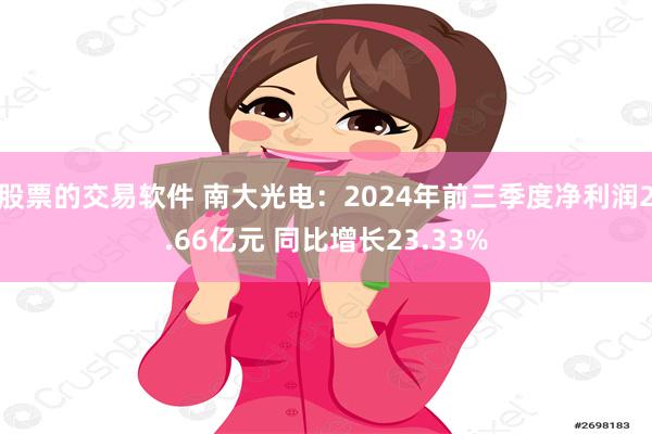 股票的交易软件 南大光电：2024年前三季度净利润2.66亿元 同比增长23.33%